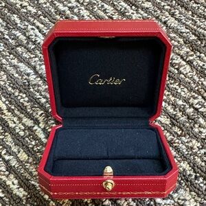 Cartier Red and Gold Jewelry Case